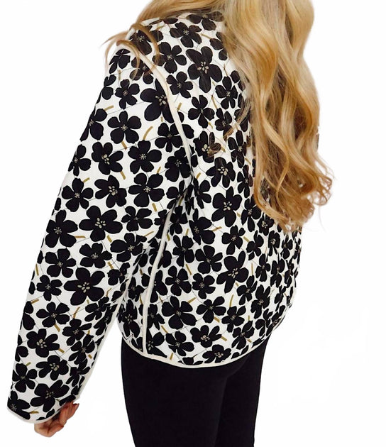 BiBi Daisy Flower Steppjacke Beige Large 4