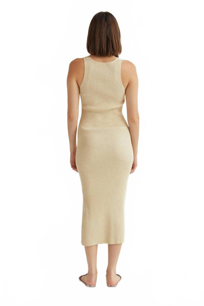 CRESCENT Monnie Sweater Knit Midi Dress Multi Large 4