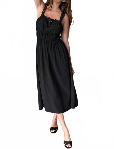 Emerson Fry Pull On Pipa Dress Black Small 2