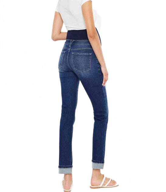 KanCan Teagan Maternity Straight Fit Jeans Blue 27 3