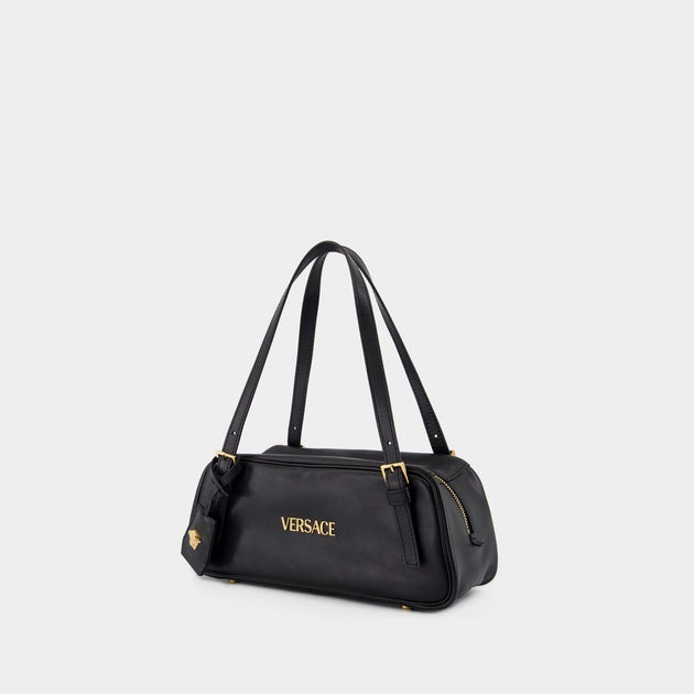 Versace Shoulder Bag Leather Black 3