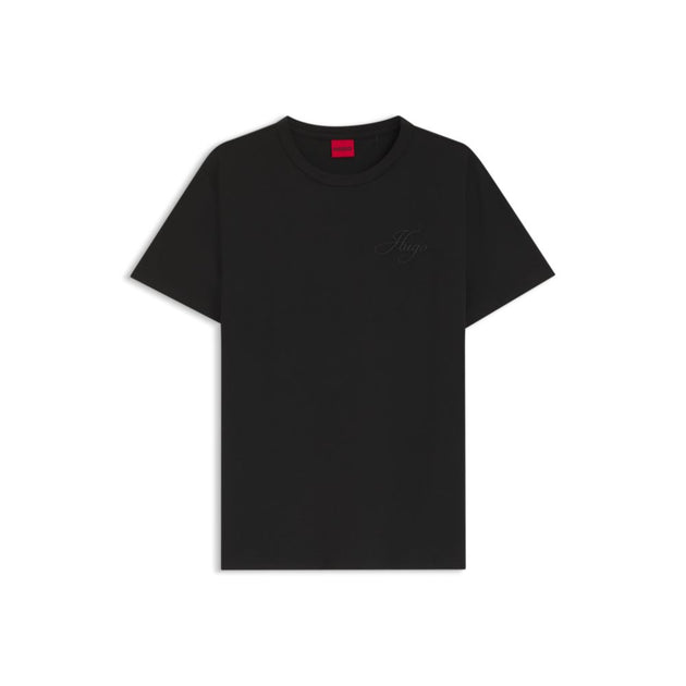 Hugo Boss Embroidered-logo T-shirt Black Small 2