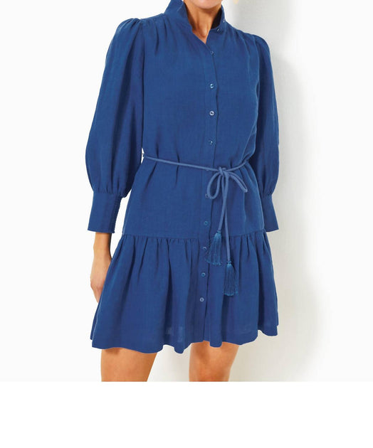 Lilly Pulitzer Drena Linen Mini Dress Multi US 16 2