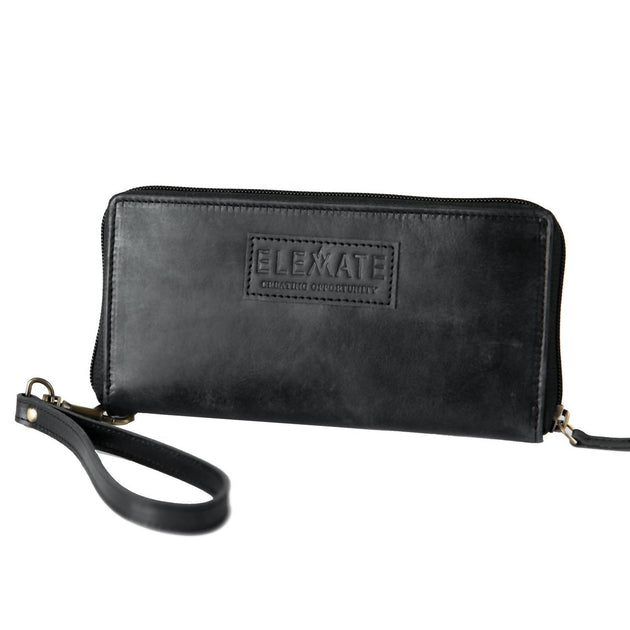 ELEVATE Women's Zipper Wallet Black One Size 2