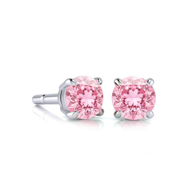SuperJeweler Gemstone Stud Earrings Red 4