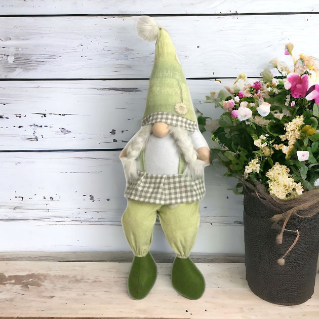 Hivvago 30in Sitting Gnome Green White 4