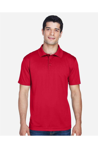 Harriton Polyester Jersey Polo Red Medium 4