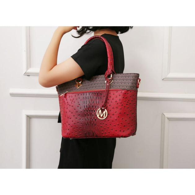 MKF Collection Signature Tote Purple Large 3