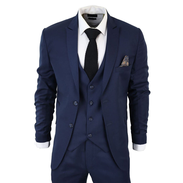 Oliver Tweed IM1 3 Piece Suit Navy US 50 Regular 2