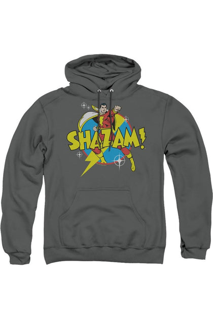 Gildan DC Comics Shazam Power Bolt Hoodie Grey Small 2