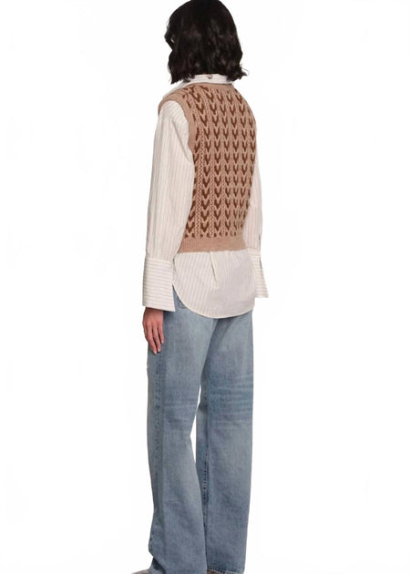 Heartloom Phoenix Sweater Vest Brown XS 3