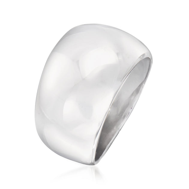 Ross-Simons Dome Ring Sterling Silver White US 5 4