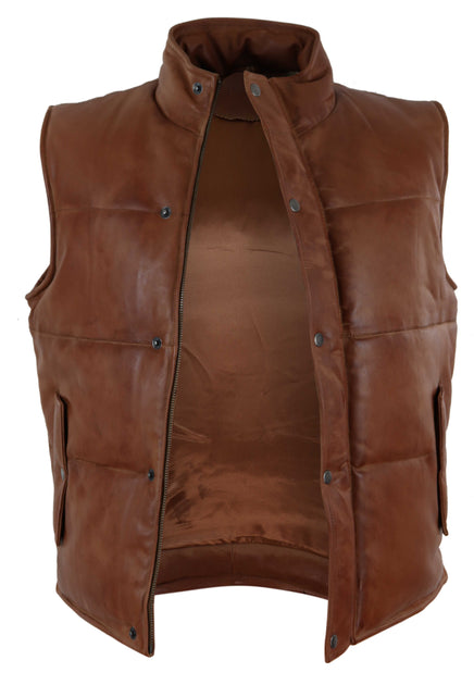 TruClothing Leather Gilet Black 4XLarge 4