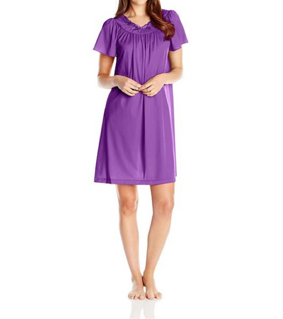 Shadowline Short Gown Purple Small 3