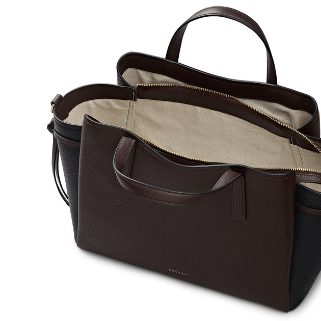 Radley Blake Gardens Colourblock Satchel Bag Multi Extra Large 4