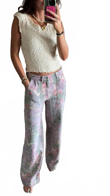 Pretty Garbage Meadow Wide Leg Pants Multi Medium 3