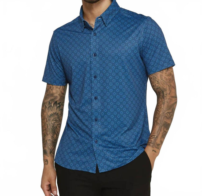 7Diamonds Sorren Short Sleeve Shirt Blue XXL 2