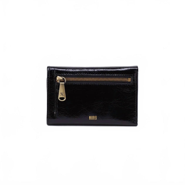 HOBO Jill Trifold Wallet Black One Size 3