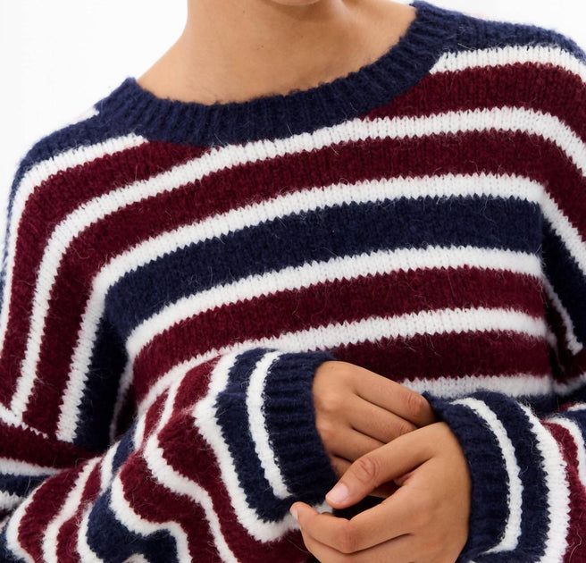 French Connection Chunky Alpaca Crew Neck Pullover Multi Small 4