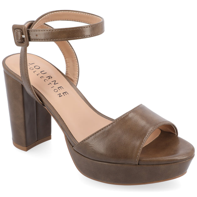 Journee Collection Nairri Sandal Beige US 12 2