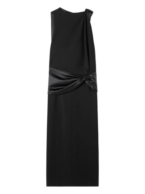 Lanvin Open Back Midi Dress Black EU 42 2