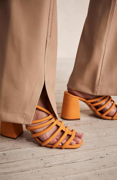 Free People Colette Heels Orange EU 36.5 3