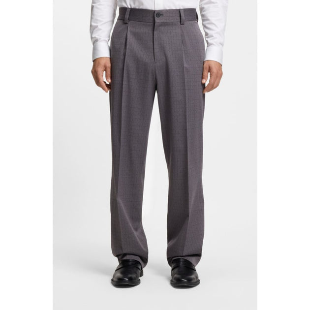 Hugo Boss karierte Hose Grau 30 4