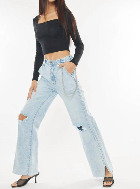 KanCan 90s Flare Jeans Blue 31 4