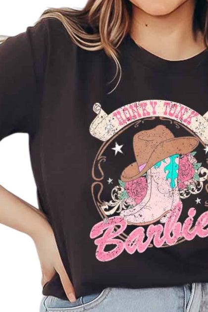 Amerikan Basics Western Barbie Graphic Tee Black Small 4