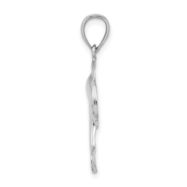 Diamond2Deal Jumping Dolphin Charm Gold 3