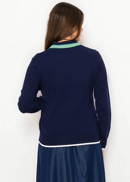 Yal New York Strickpullover Blau XLarge 3