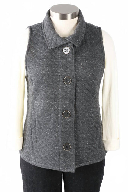 Habitat Quilted Knit Vest Grey Large 3