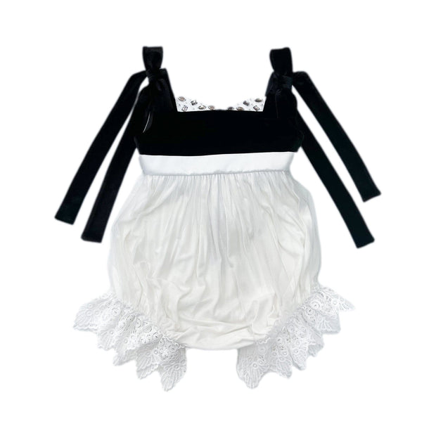 Petite Maison Kids Audrey Romper Black White 2 Years 2