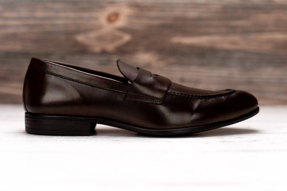 NEW G. BROWN men\'s the cannon penny loafer in chocolate G. Brown Men main image 4