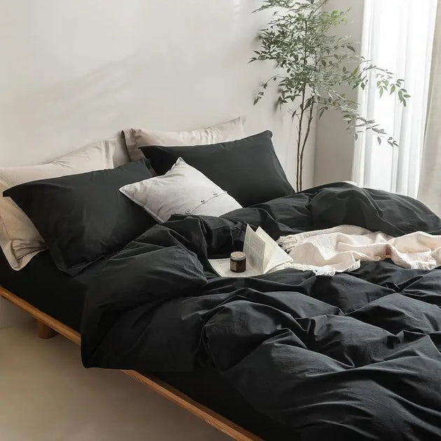 Serta Simply Clean Solid Duvet Cover King 7