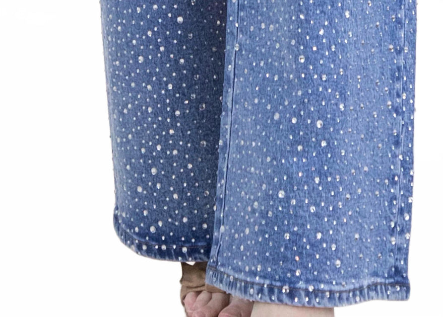 Original USA Droplet Wide Leg Jeans Blue Large 4