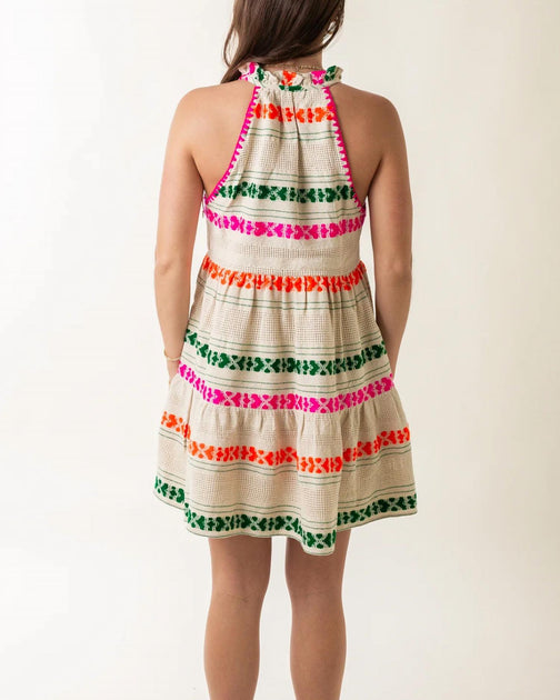Saylor Calico Dress Multicolor XL 3