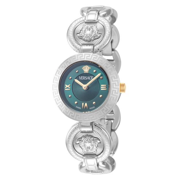 Versace Greca Jewel 28mm Quartz Watch Silver 2