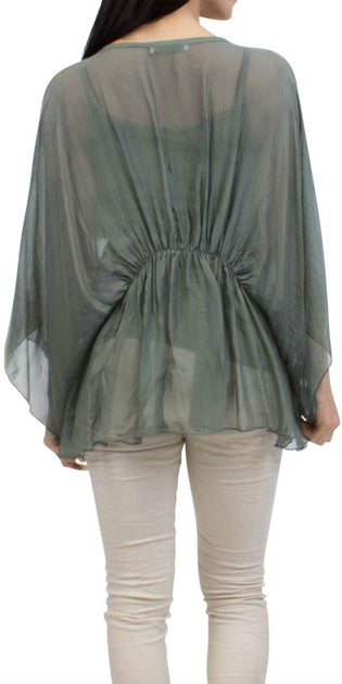 GIGI MODA Paolita Blouse Green One Size 3