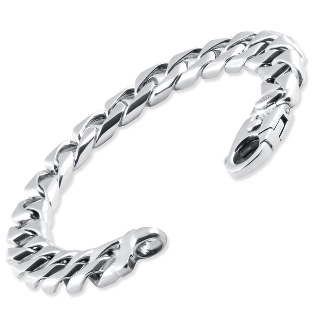 Pompeii3 Curb Link Bracelet Silver 8.5in 3