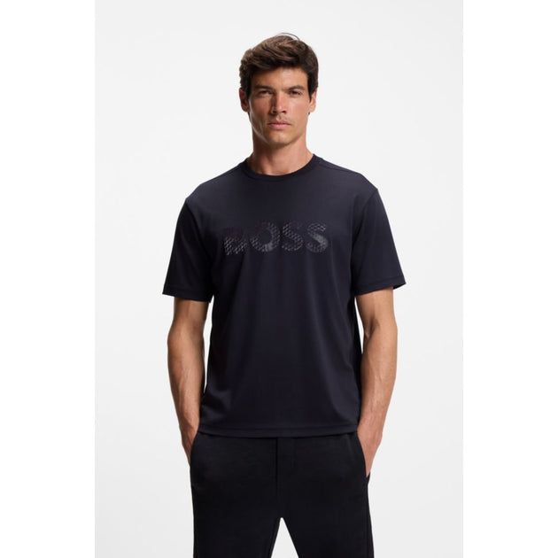 Boss T-shirt à Logo Structuré Bleu XXXLarge 4