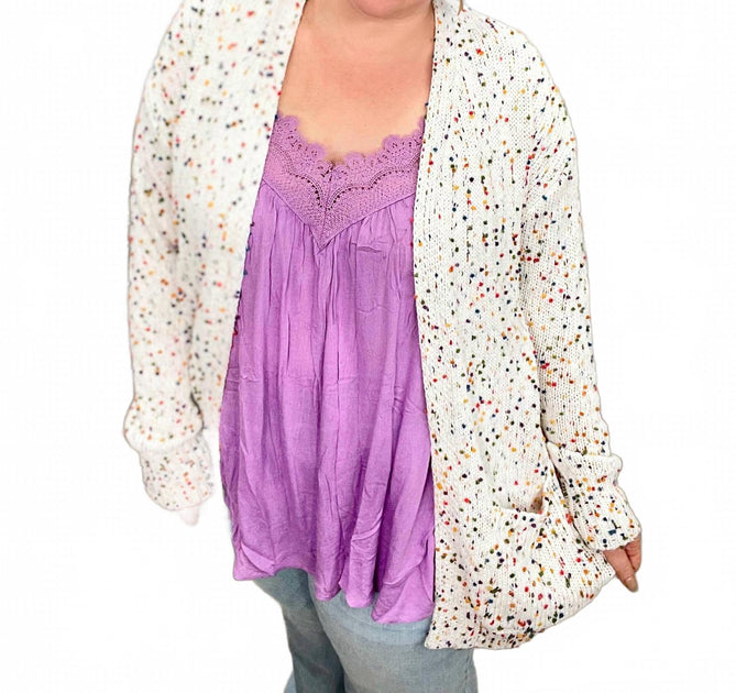 BLAKELEY Leni Spitzen Tank Top Lila L/XL 3