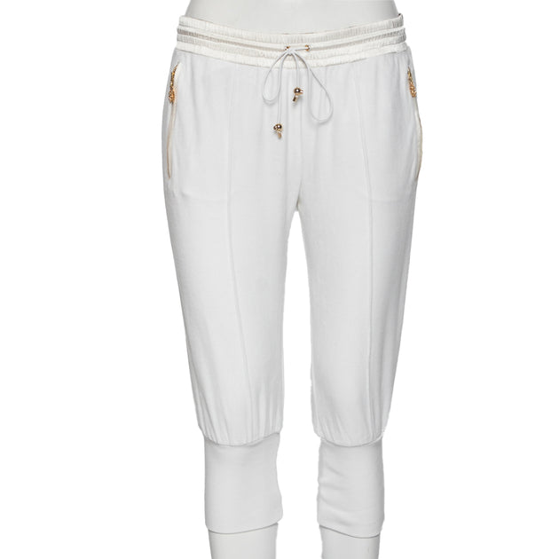 Roberto Cavalli Cropped Joggers White Medium 2