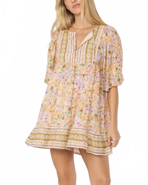 Billabong Ambers Mini Dress Beige XSmall 3