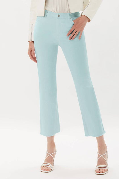 Ecru La Cienega Straight Leg Cropped Jean Blue 24 2