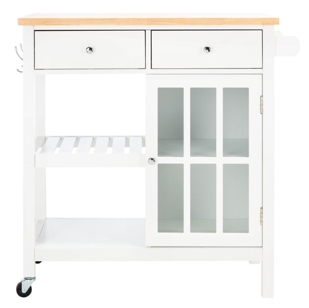 Safavieh Locklyn Kitchen Cart Brown 3