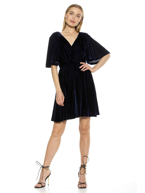 Alexia Admor Oakless Samtkleid Gold Groß 2
