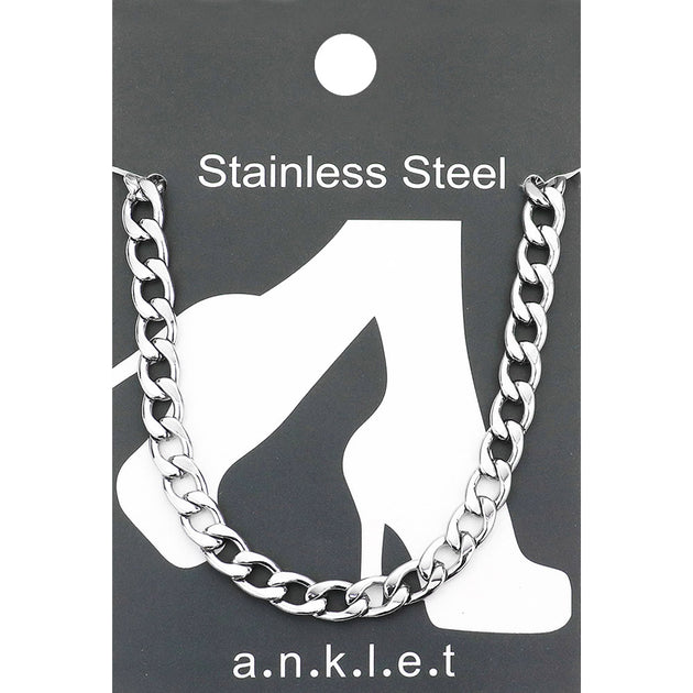 FASHNZFAB Cuban Chain Anklet Black 3
