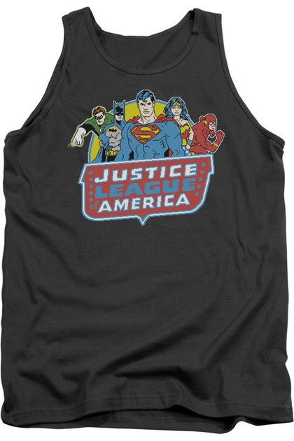 Gildan DC Comics 8 Bit League Tank Top Black Large 2