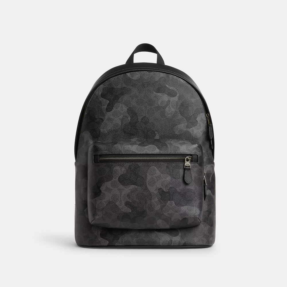 Coach Outlet West Backpack In Signature Camo Print